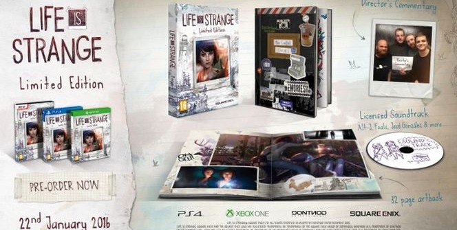 L'édition limitée de Life is Strange contiendra donc les cinq chapitres de la saison 1, un artbook de 32 pages, l'excellente bande originale du jeu (version physique) et les commentaires des développeurs.