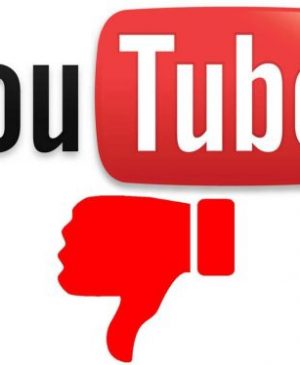 Le bouton dislike ne va nulle part, mais le chiffre sera caché.