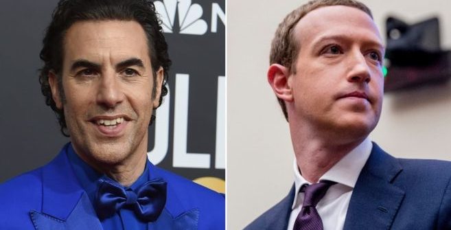 CINÉMA ACTUS - Sacha Baron Cohen a décrit le PDG de Facebook, Mark Zuckerberg, comme un `` enfant naïf et malavisé qui diffuse la propagande nazie''.
