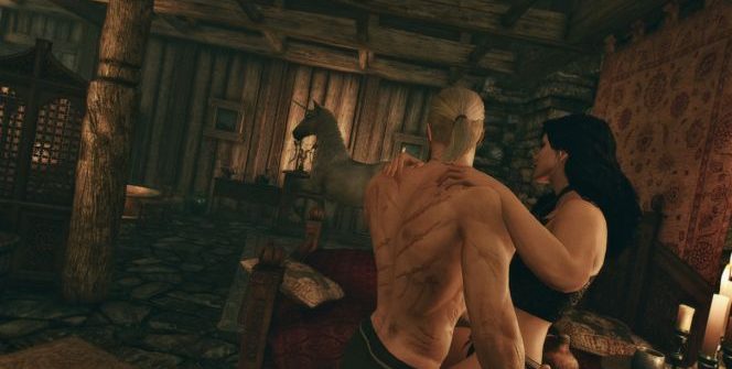 Geralt de Rivia n'a jamais été complètement nu, même dans The Witcher 3, car les tableaux de classement n'ont pas nécessairement accepté la nudité pour le protagoniste.