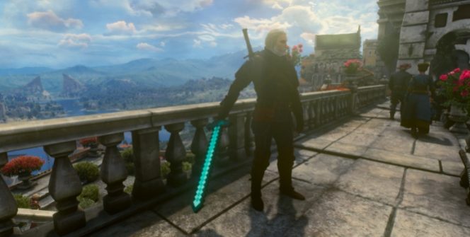 Avec un nouveau mod The Witcher 3, Geralt peut commencer à chasser des monstres avec l'épée mythique du populaire Minecraft!