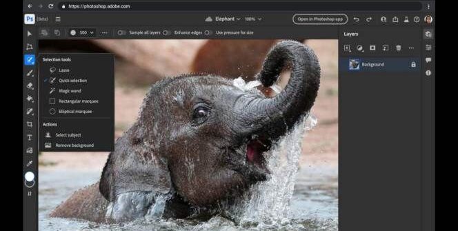 TECH ACTUS - Encore fortement bêta, "Photoshop pour le Web" n'est disponible que dans un seul pays pour le moment, mais nous espérons qu'il se développera bientôt.