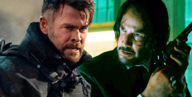 CINÉMA ACTUS - Sam Hargrave, réalisateur d'Extraction 2, explique pourquoi Tyler Rake, interprété par Chris Hemsworth, battrait John Wick, interprété par Keanu Reeves, en combat singulier.