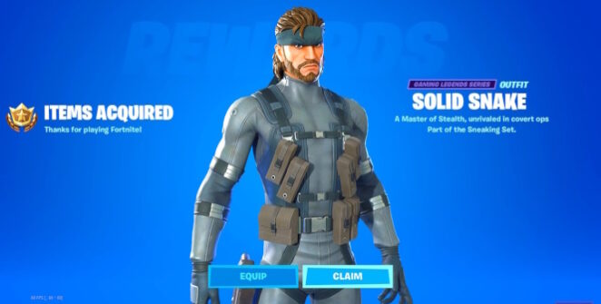 Solid Snake, le protagoniste de la série Metal Gear Solid, et de nombreux extras sur le thème de la franchise sont désormais disponibles dans Fortnite, grâce à une nouvelle mise à jour.