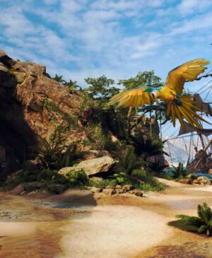 TEST - Sabres, pistolets, squelettes et un perroquet effronté : Pirates VR: Jolly Roger ne fait pas dans la dentelle et vous projette, dès la première minute, au cœur de la folie caribéenne.